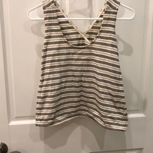 Cropped cross back madewell top